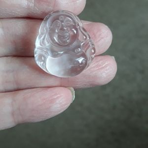 Myanmar jadeite necklace Laughing Buddha Burmese J